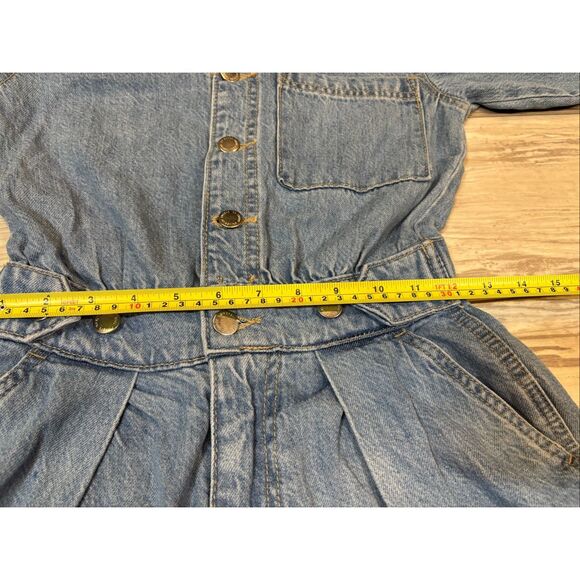 Universal Thread jean/denim one piece, short romper size 00 - Picture 4 of 12